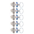 thumbnail image 4 of Evil's Eye Keychain, Alloy Elephant Keychain 5Pcs  For Car Interior For Ladies Bag, 4 of 8