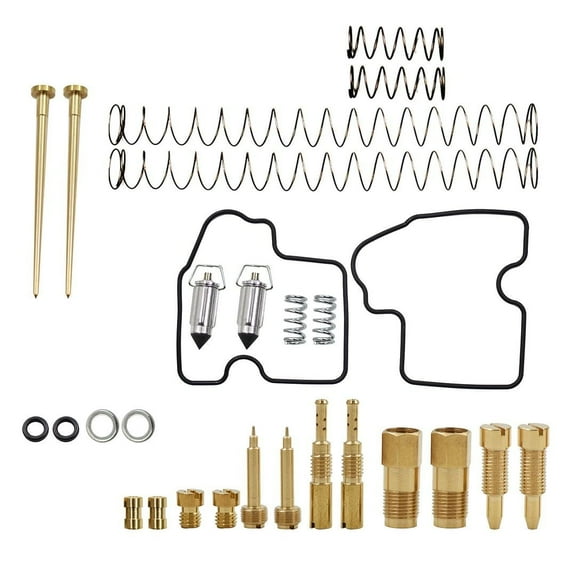 2 Set Carburetor Rebuild Kits Fit for Kawasaki Prairie Brute Force 650 700 KVF650 KVF700 Carb Repair