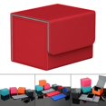 thumbnail image 3 of maskred Stylish and Secure Card Deck Storage Holder Organizer with Magnetic Closure TCG Display Red 1Set, 3 of 5