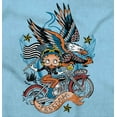 thumbnail image 2 of Betty Boop Biker American Eagle Women's Graphic T Shirt Tees Brisco Brands M, 2 of 5
