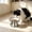 White,B, variant on Elevated Ceramic Cat Bowl With Metal Stand Anti Tip Pet Food Water Bowl Cute Pattern Raised Feeding Dish For Small Medium Cats Dogs Prevent Neck Strain Indoor Pet Feeder