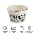 Thyme & Table Stoneware Ramekin, Black & White Dot, 6Piece Set