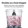 thumbnail image 5 of Hamilton Beach Power Elite Blender for Shakes and Smoothies with 3-Cup Vegetable Chopper Mini Food Processor, 40oz Glass Jar, 12 Functions for Puree, Ice Crush, Black and Stainless Steel (58149), 5 of 5