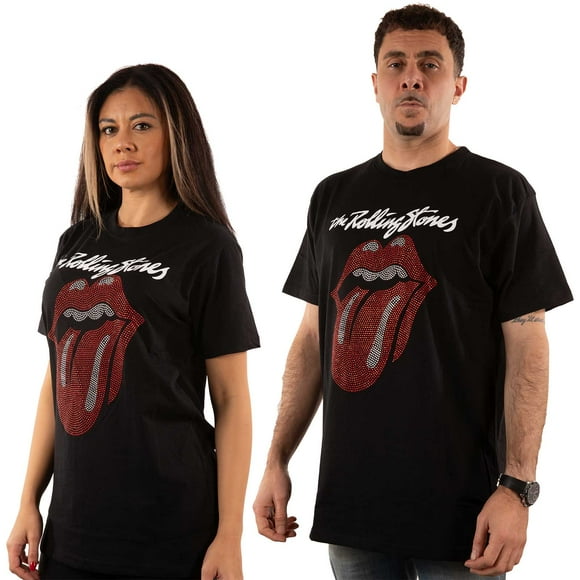 The Rolling Stones Unisex T-Shirt Logo & Tongue (Embellished)