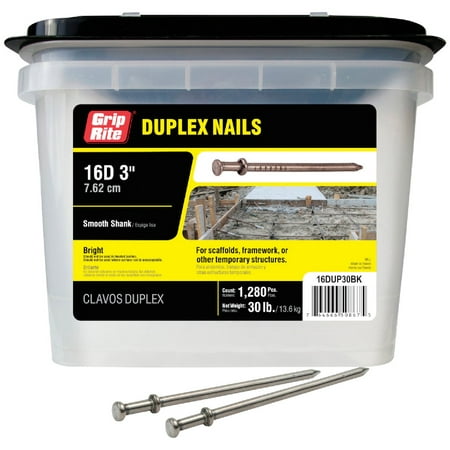

Primesource - Container A Grip-Rite Duplex Framing Nail 16d