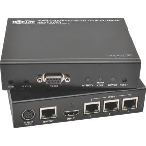 Tripp Lite HDBaseT HDMI Over Cat5e Cat6 Cat6a Extender Kit w/Ethernet, Power, Serial and IR Control 100m 328ft - 1 Input Device - 1 Output Device - 328 ft Range - 8 x Network (RJ-45) - 1 x HDMI (Best Ethernet Over Power Device)