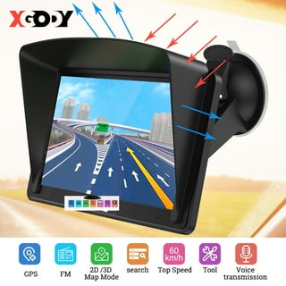Raphary GPS Navigation for Car,7 Inch Touch Screen Car Navigation System,  8G 256M Voice Broadcast Navigation System,Support Speed and Red Light