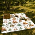 thumbnail image 7 of Christmas Woodland Animals With Presents Flannel Blanket, Snowy Pine Tree Home Decor For Bedroom, Dorm And Nursery, Cozy Christmas Gift For Kids, Families And Animal Lovers, 7 of 7