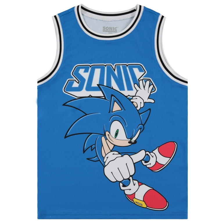 Set Sportivo Sonic The Hedgehog Per Ragazzi - Maglia E Pantaloncini Basket Blu, Costume A Tema - Foto 4