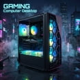 thumbnail image 4 of STGAubron Gaming PC Computer, Ryzen 5 2400G,RX 580 16G,16GB DDR4, 512GB SSD, WiFi 6, BT 5.0, RGB Fan x 6, Win 11 Home, 4 of 5