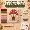 thumbnail image 4 of Whimsical Village 3D Fabric Poke Art Kit (Snail Mail) | Cottage Craft No Sew Press Technique Simple Illustrated Guide Six Fantasy Styles Relaxing Creative Hobby(D), 4 of 7