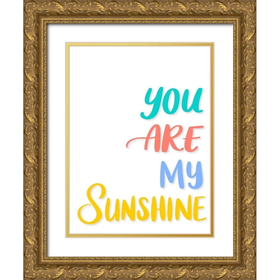 Batista, Dee 15x18 Gold Ornate Wood Framed with Double Matting Museum Art Print Titled - My Sunshine