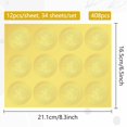thumbnail image 2 of 34 Sheets Self Adhesive golden Foil Embossed Stickers Round Dot Medal Decoration Sticker for Envelope Card Seal Tree Size: about 165x211mm Stickers: 50mm 12pcs/sheet 34 sheets/set, 2 of 6