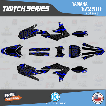 Kalair GFX Graphics Kit for Yamaha YZ250F (2019-2023) Twitch Series Kalair GFX Graphics Kit for Yamaha YZ250F (2019-2023) Twitch Series