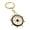 Black, variant on Long Lasting Shine Marine Keychain Featuring Anchors Detail Crafted From Zinc Alloy In Ocean Blue White Hues