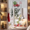 thumbnail image 3 of Valances for Windows Merry Christmas Winter Rod Pocket Cafe Window Treatments Valance Curtains for Kitchen Bathroom Laundry Basement Windows 60"x14", 3 of 7
