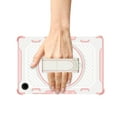 thumbnail image 5 of Tarise for Samsung Galaxy Tab A8 10.5 inch Case 2022 Model (SM-X200/X205/X207) with 360° Rotating Kickstand/ Swivel Hand Strap/Pencil Holder/Heavy Duty Hard PC & Soft TPU Shockproof Kids Case, Pink, 5 of 11