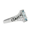 thumbnail image 2 of JackAni 10k Gold Simulated Aquamarine March Birthstone 2026 Class Graduation Ring - Size 5.25, 2 of 5