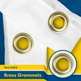 thumbnail image 3 of G128 - Sweden Swedish Flag 3x5 ft Printed Brass Grommets 150D Quality Polyester Flag Indoor/Outdoor - Much Thicker and More Durable than 100D and 75D Polyester, 3 of 6