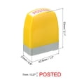 thumbnail image 2 of Uxcell Notice Stamp Self Inking, Office Stamps Message Stamp Business Stamp Style 1 ["Posted"], 2 of 6