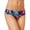 BLACK MULTI, variant on New York Womens Tropical Tendencies Side Tab Bikini Bottom S Black