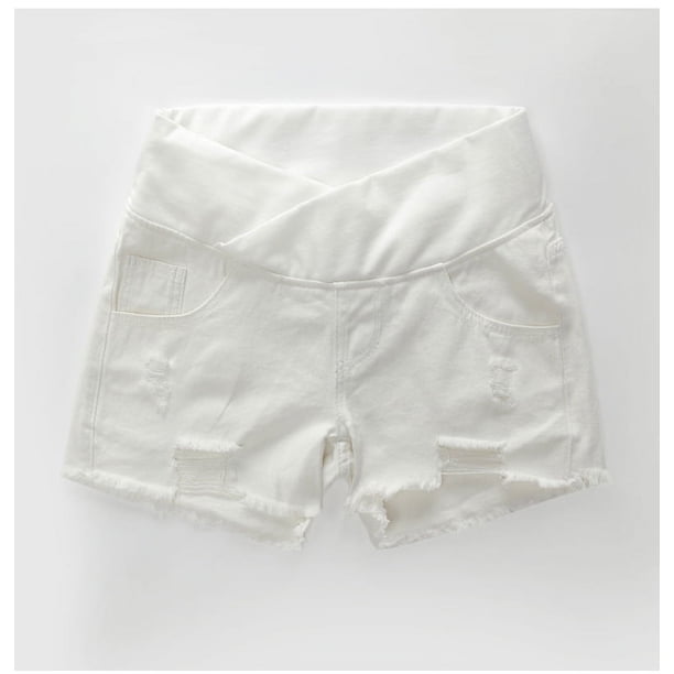 Pantalones cortos para embarazadas, ropa exterior de verano, pantalones cortos de mezclilla de cintura baja, pantalones sueltos de verano y primavera para embarazadas