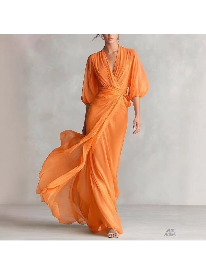 ivory wrap maxi dress Ivory Tailored Linen Wrap Tie Waisted Maxi Dress