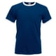 thumbnail image 1 of Fruit Of The Loom - Camiseta de manga corta con bordes de diferente color para hombres (Azul Marino/Blanco), 1 of 2