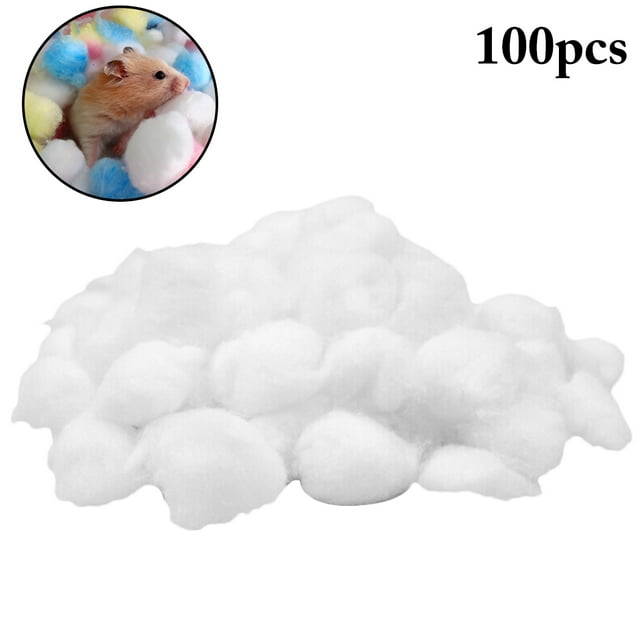 Boules de Coton Matériel de Nidification pour Hamster Accessoires de Cage pour Hamster