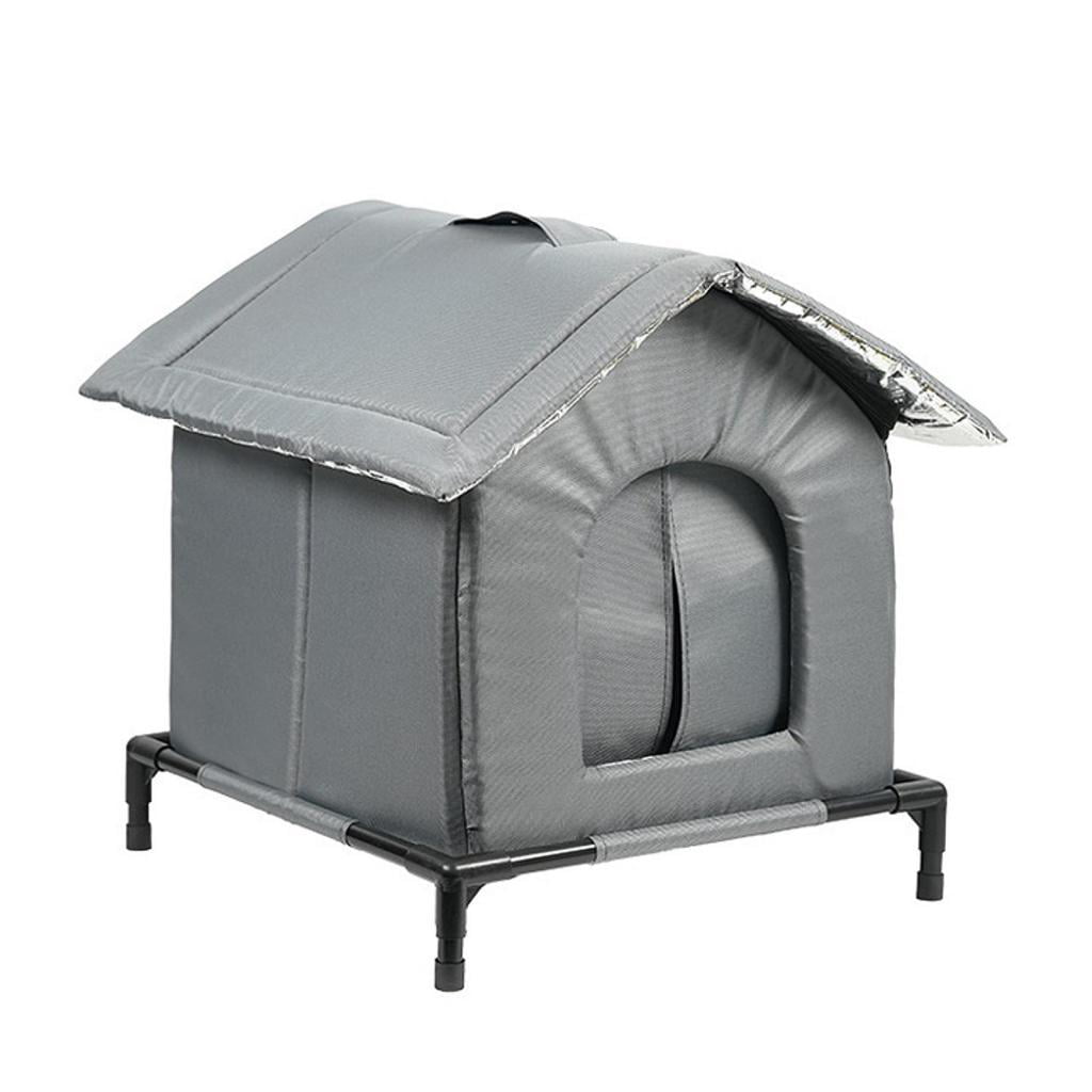 EHJRE Outdoor Cat House Insulated Shelter Waterproof Portable Pet Tent Windproof Enclosure Suitable for Stray Cats Community Barn Porch Garage Garden S
