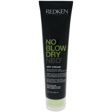 2 Pack - Redken No Blow Dry Airy Cream Fine Hair for Unisex 5 (Best Hair Color Brand For Fine Hair)