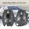 thumbnail image 1 of Carbon Fiber Texture Silicone Auto Car Key Protective Case Soft Cover for Benz, 1 of 7