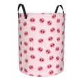 thumbnail image 2 of Balery Cute Pig Nose Round Laundry Basket with Handles Waterproof Freestanding Laundry Hamper for Clothes Toys in the Dorm and Family-Small, 2 of 8