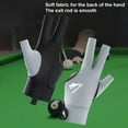 thumbnail image 2 of Pebbuoy 1Pc Billiards Glove Anti-slip Sweat-absorbing Breathable Men Women Left Hand Snooker Cue Sport 3-Finger Glove Billiards Accessories, 2 of 6