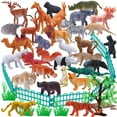 thumbnail image 2 of sixwipe 53PCS Realistic Farm Animals Figures Set, Plastic Farm Figurines Play set, Includes Fences Mini Farm Animal for Kids 3~8 Christmas Birthday Gift, 2 of 8