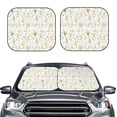 thumbnail image 2 of Fuzoiu Flower Rabbit Print Car Windshield Sunshade,Folding Front Windshield Sun Shade,for Most Car Sedan SUV Truck,Car Windshield Sunshade-Small, 2 of 6