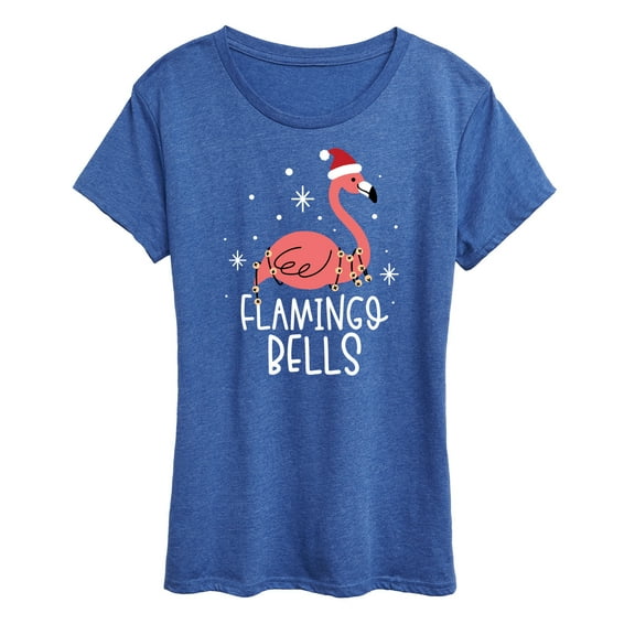 Instant Message - Flamingo Bells - Women's Short Sleeve Graphic T-Shirt