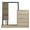 Natural, variant on Glavbiku Modern Wardrobe with 4 Drawers, 3 Shelves,Hanging Rod,Closet Storage Armoires,Natral