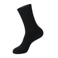 thumbnail image 3 of Hanes Unisex Plain Black Socks Pack, 6 Pairs, Crew S, 3 of 7