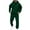 Dark Green, variant on Men's Tracksuits 2 Piece Set Classic Solid Color Casual Hoodie Sweatshirt and Joggers Sweatpants Sets Running Fall Winter Long Sleeve Sport Suit with Pocket
