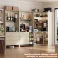 thumbnail image 2 of Aheaplus Closet System with 3 Sets, 86.8" Closet Organizer System with 6 Drawers & 4 Hanging Rods, L Shaped Walk-in Closets, Wardrobe Set, Corner Tower, Garment Rack Load 2000+LBS,White Oak, 2 of 7