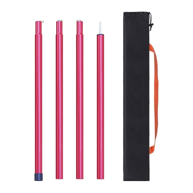Lona de metal para carpa, toldo, accesorios para postes, barras, velas de sol, soporte de 100 a 200 cm rojo