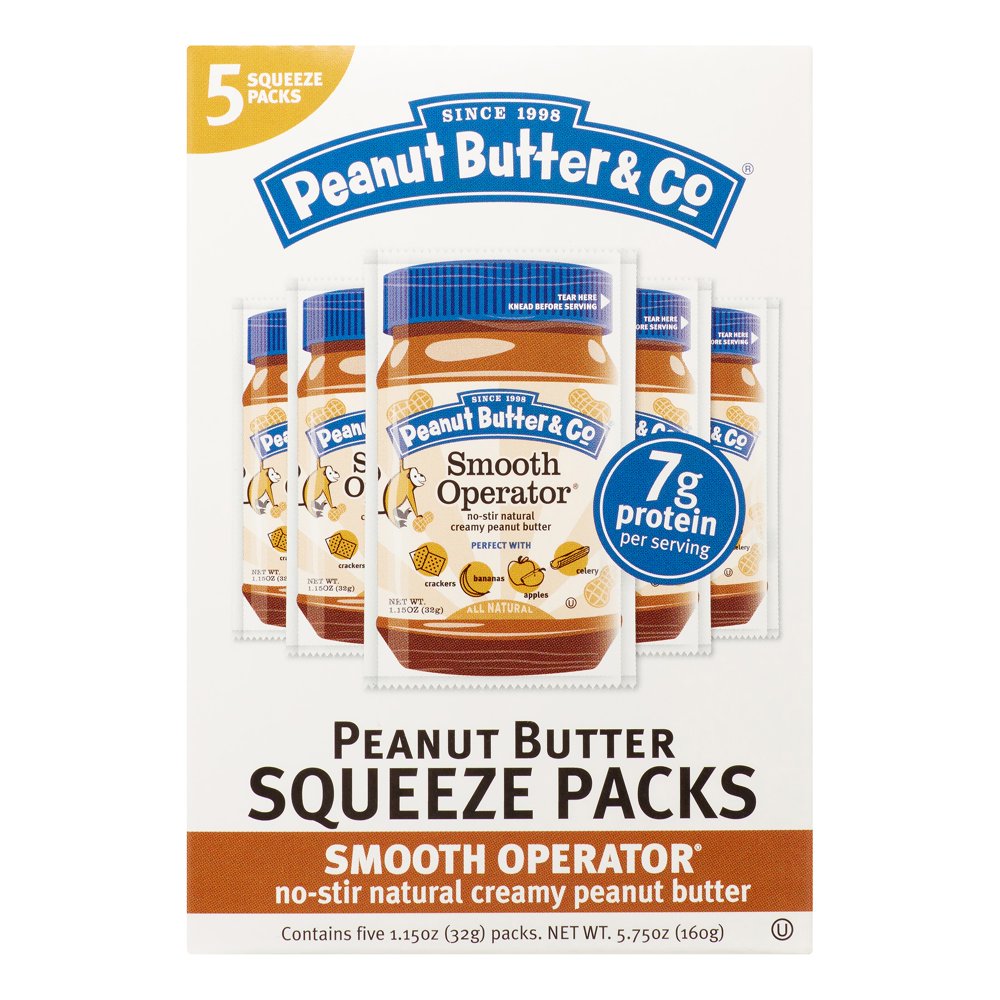 Peanut Butter & Co. Smooth Operator Squeeze Pack, 5 Ct