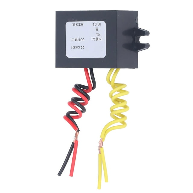 DC To AC Converter, Shockproof Design 1A Power Supply Regulator Silicone Sealing with Circuit Protection for Automobiles for Security Systems DC5V-AC5V,DC12V-AC12V,DC24V-AC24V