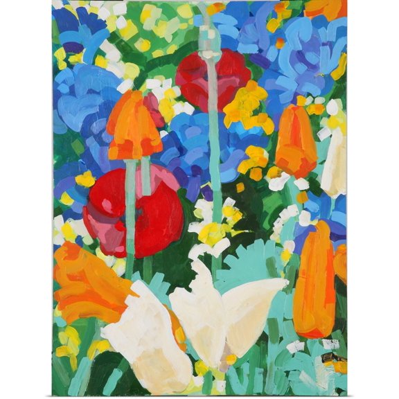 Great BIG Canvas | Rolled Deborah Barton Poster Print entitled Chelsea Medal Winner - Fetzer Wines - Garden, 2007