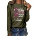 thumbnail image 2 of Fridja Haut Femme Cancer du Sein Décontracté Manches Longues Col Rond Chandail en Molleton Pull Blouse, 2 of 4