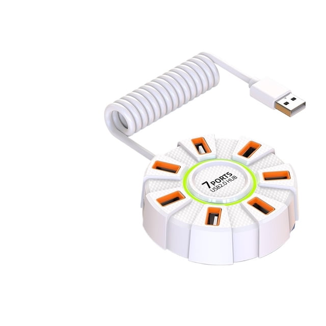 USB 2.0 Hub High Speed Multi Ports Splitter Adapter, Multiple Expander for Laptop PC Computer