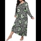 thumbnail image 1 of Camisón de Larga para Mujer, Estampado, Camiseta, Vestido de Dormir Verde XXXL, 1 of 6