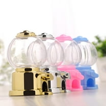 BESTSKY 4Pcs Small Candy Dispenser Manual Gumball Machine Plastic Candy Holder Toy
