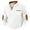White, variant on YNGKMEA Mens Waffle Sweatshirt Casual Long Sleeve Stand Collar Knit Thermal Henley Shirts Stylish Warm Chest Pockets Cozy V Neck Pullover with Elbow Patches Black XXL